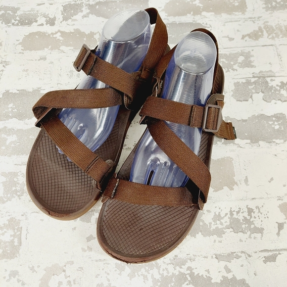 Chaco Lowdown Monks Robe Brown Strappy Sandals D5 main image 8